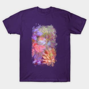 Flower Fairy Double Exposure Fantasy Art T-Shirt